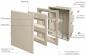 Preview: Unterputz Einbau Verteiler 2-reihig 28TE 2x 14TE UP Gehäuse weiß mit Tür in Rauchglasoptik